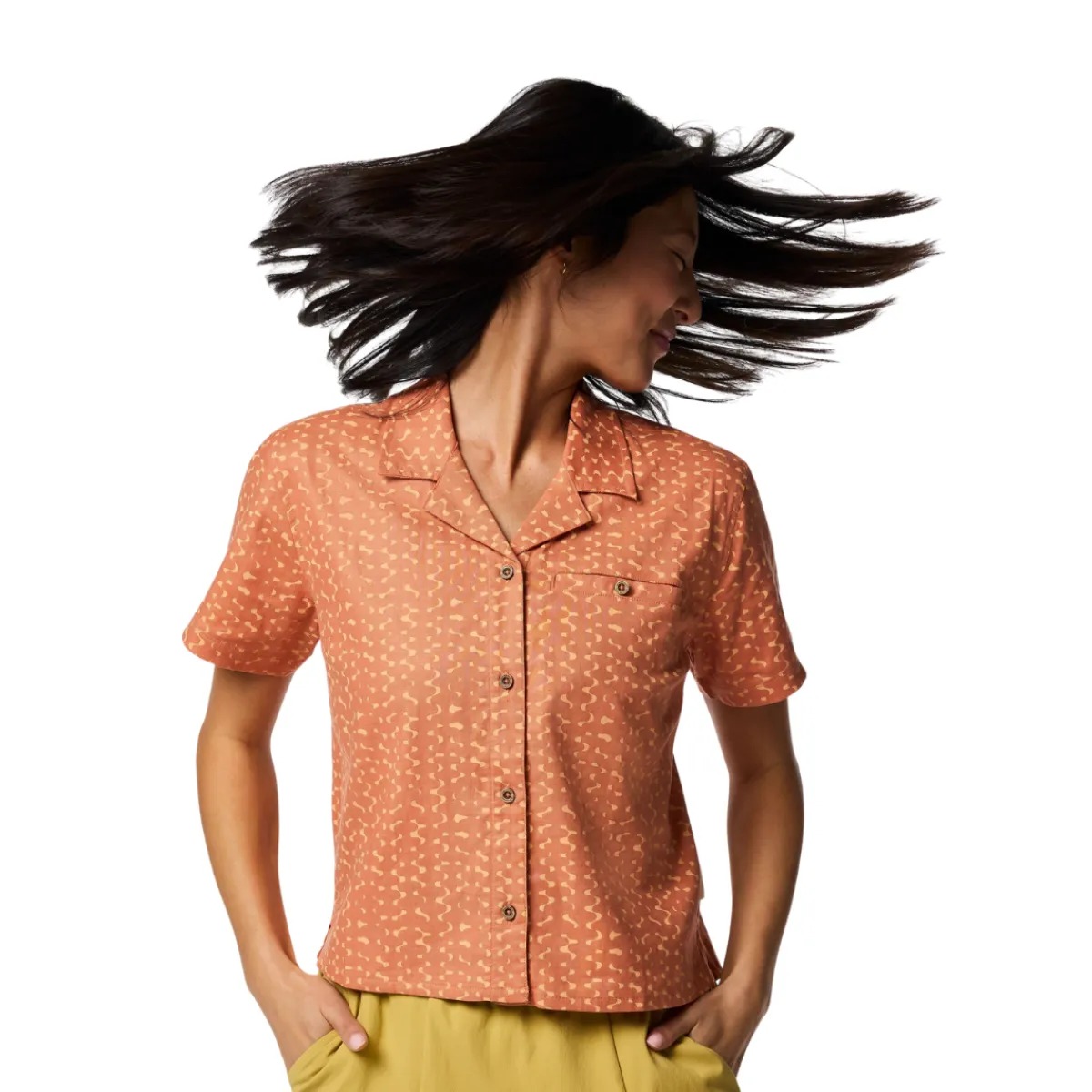 Afuera Button Up Shirt, dame (Shimmer Cantaloupe)-COTOPAXI Hot