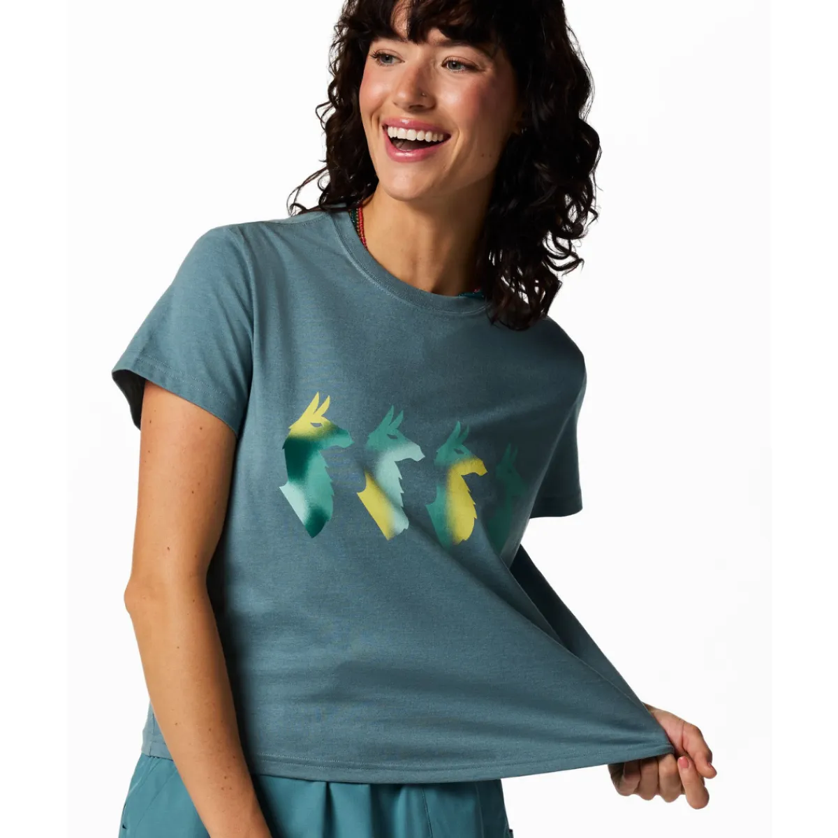 Cuatro Bitmap T-shirt, dame (Everglade)-COTOPAXI Clearance