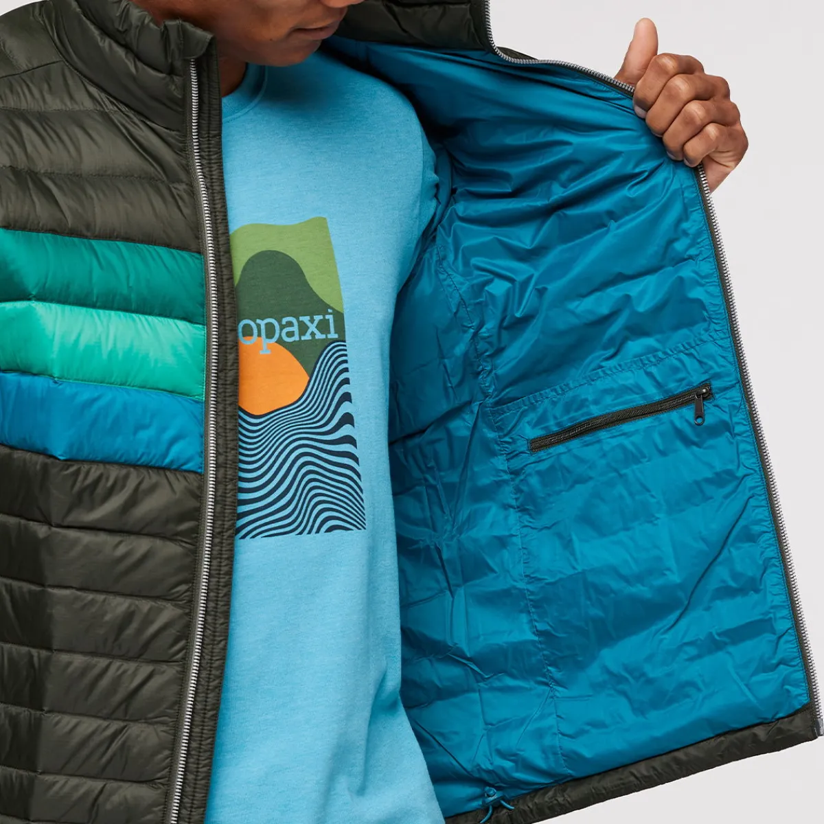 Fuego Down dunjakke, herre (Woods Stripes)-COTOPAXI New