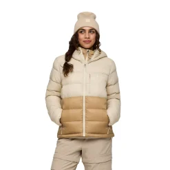 Fuego Max Down Hooded Dunjakke, dame (Cream and Khaki)-COTOPAXI Online