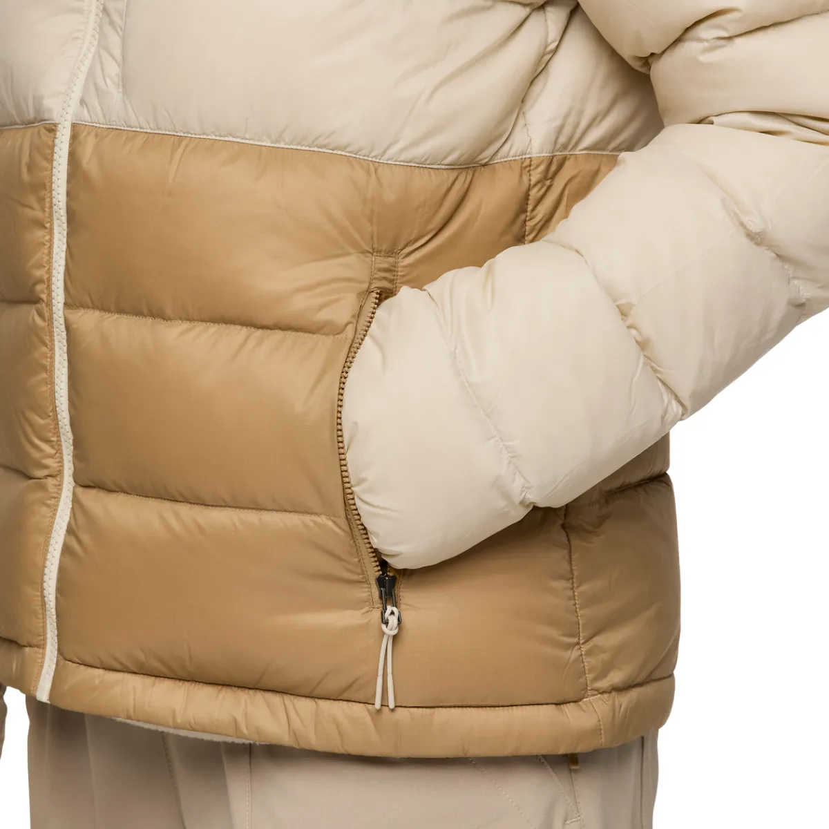 Fuego Max Down Hooded Dunjakke, dame (Cream and Khaki)-COTOPAXI Online