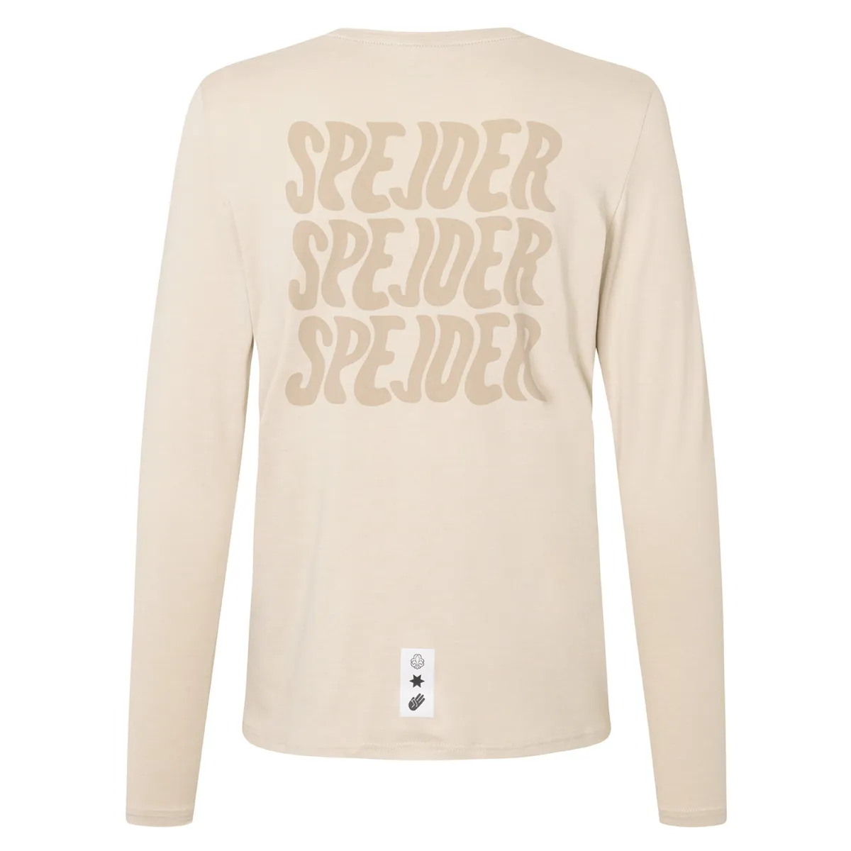 DDS x Saysky Pace Long Sleeve løbetrøje (Beige Melange)-DET DANSKE SPEJDERKO