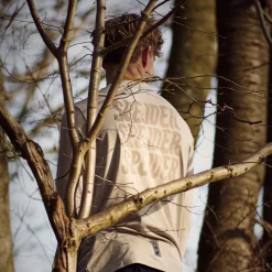 DDS x Saysky Pace Long Sleeve løbetrøje (Beige Melange)-DET DANSKE SPEJDERKO