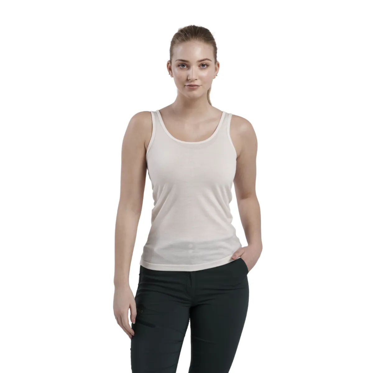 Breeze Merino 150 Tank / Singlet, dame (White)-DEVOLD Sale
