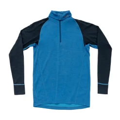 Duo Active Merino 205 Zip Neck, herre (Blue Ink)-DEVOLD New