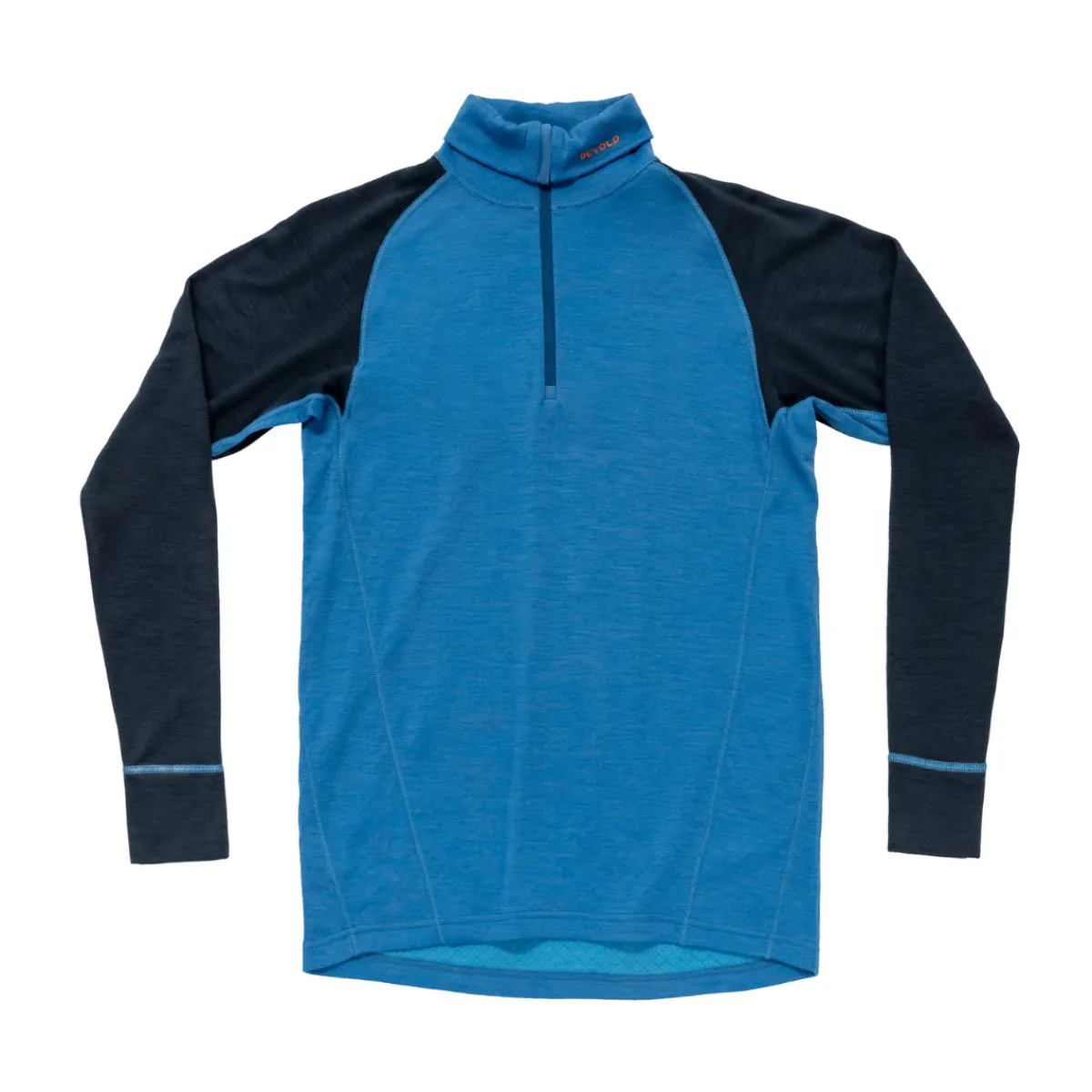 Duo Active Merino 205 Zip Neck, herre (Blue Ink)-DEVOLD New