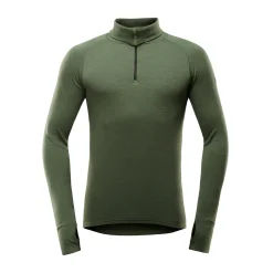 Expedition Merino 235 Zip Neck trøje, herre (Forest)-DEVOLD Clearance