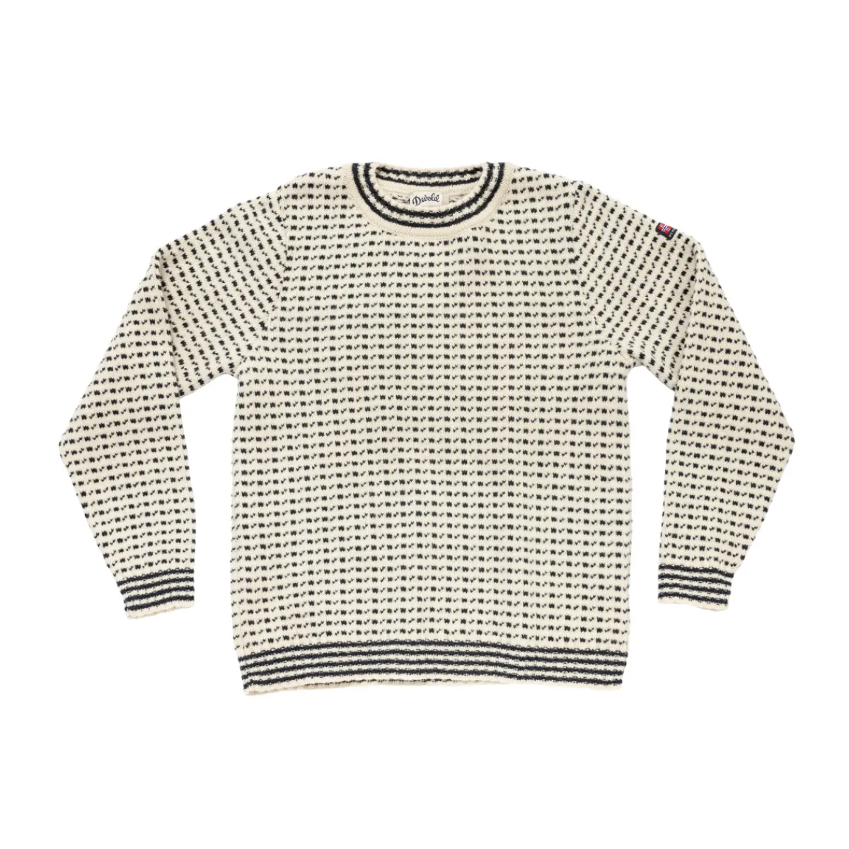 Islender Refined sweater (Offwhite Ink)-DEVOLD Best