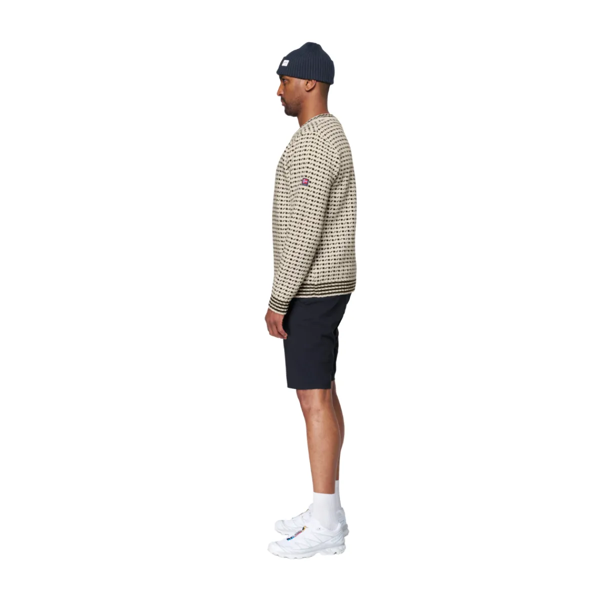 Islender Refined sweater (Offwhite Ink)-DEVOLD Best