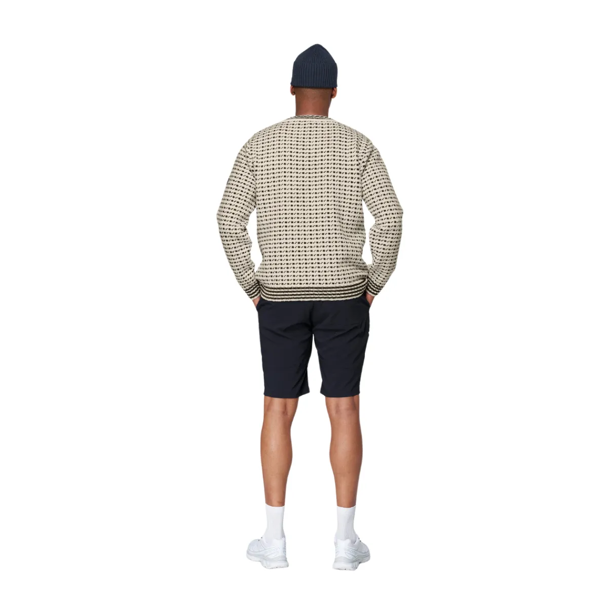 Islender Refined sweater (Offwhite Ink)-DEVOLD Best