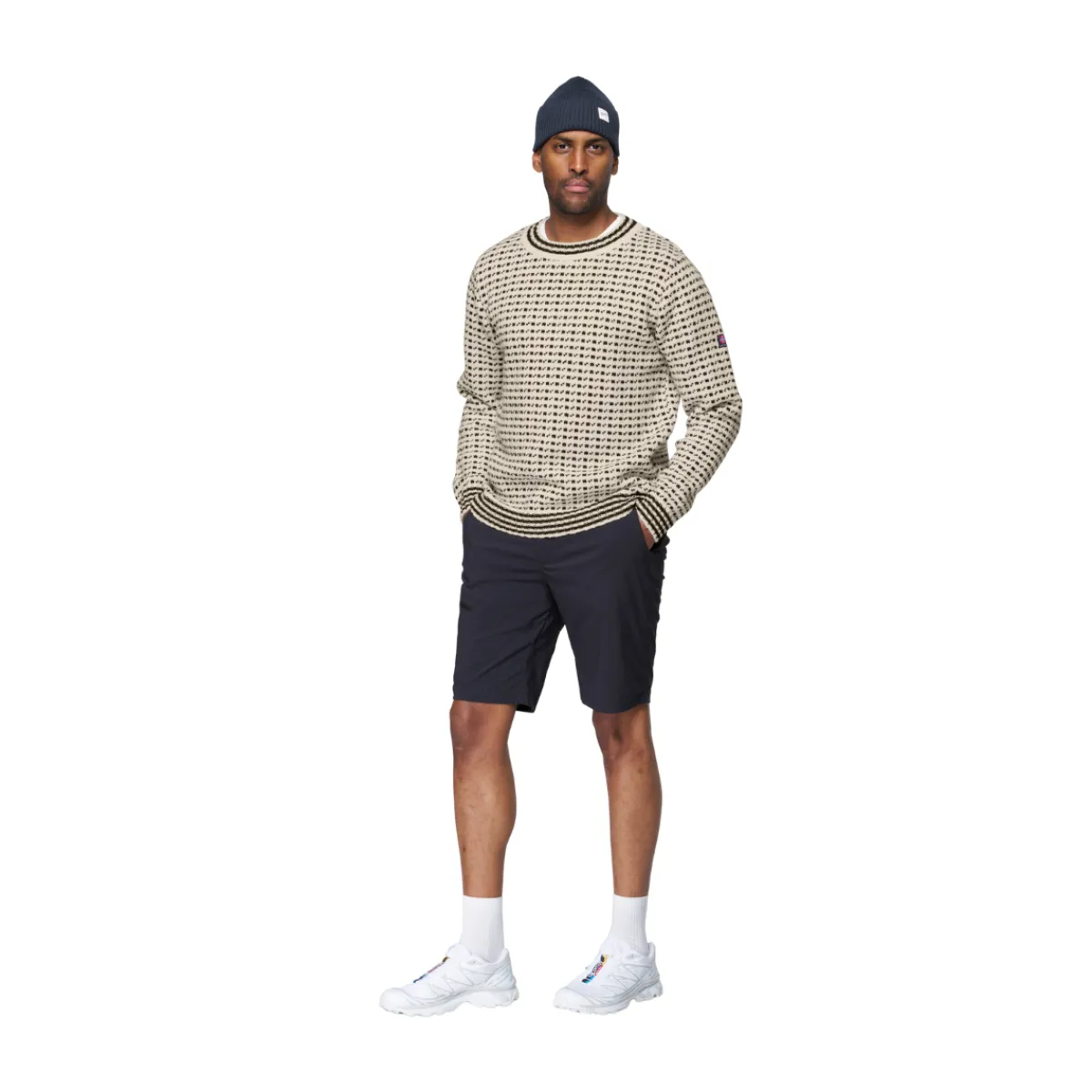 Islender Refined sweater (Offwhite Ink)-DEVOLD Best