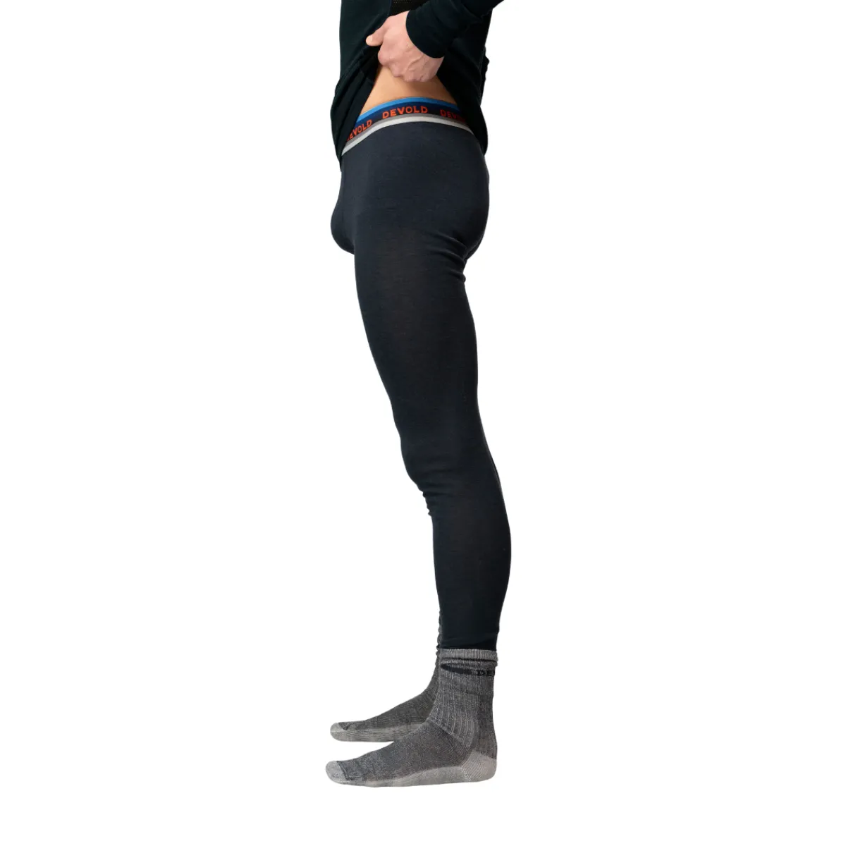 Lauparen Merino 190 Long Johns, herre (Ink)-DEVOLD Outlet