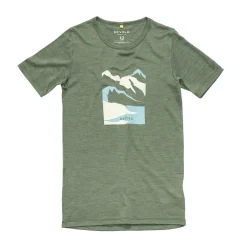 Molnes Merino 150 T-shirt, junior (Forest)-DEVOLD Hot
