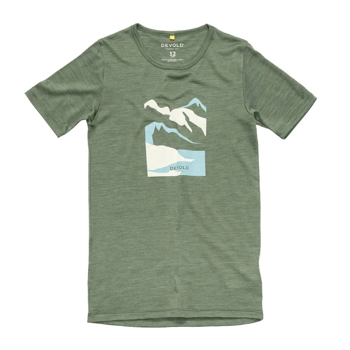 Molnes Merino 150 T-shirt, junior (Forest)-DEVOLD Hot