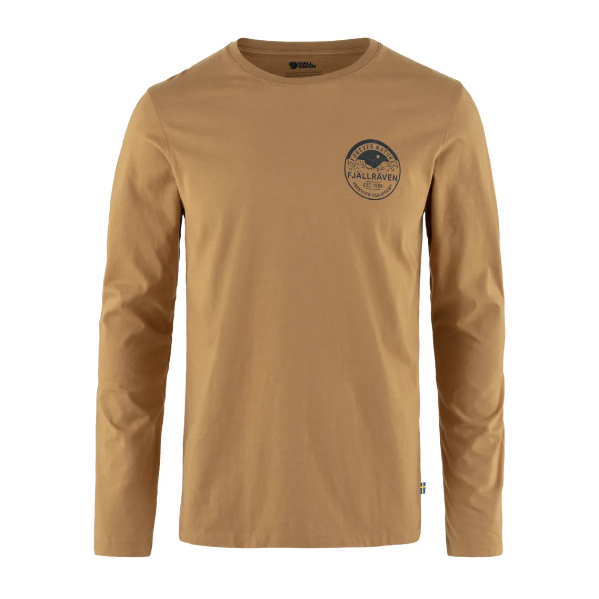 Fjällräven Forever Nature LS T-shirt, herre (Brown)-FJÄLLRÄVEN Clearance