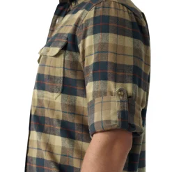 Fjällräven Singi Heavy Flannel Skjorte, herre (Dark Sand)-FJÄLLRÄVEN Online