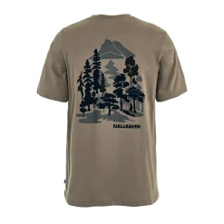 Fjällräven Swedish Forest T-shirt, herre (Suede Brown)-FJÄLLRÄVEN Sale