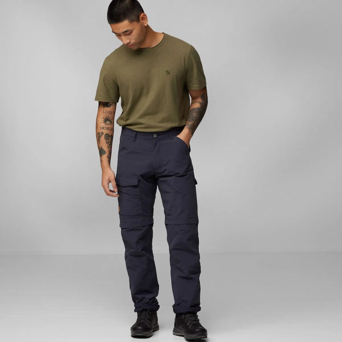 Fjällräven Travellers MT Zip-Off Bukser, herre (Dark Navy)-FJÄLLRÄVEN Online