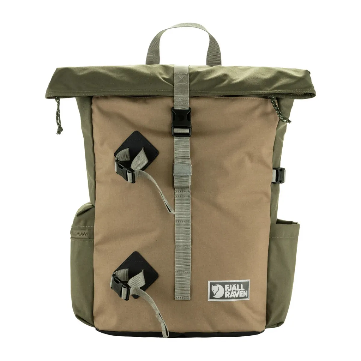 Fjällräven Vardag Foldsack 25 L rygsæk (Green Clay)-FJÄLLRÄVEN Outlet