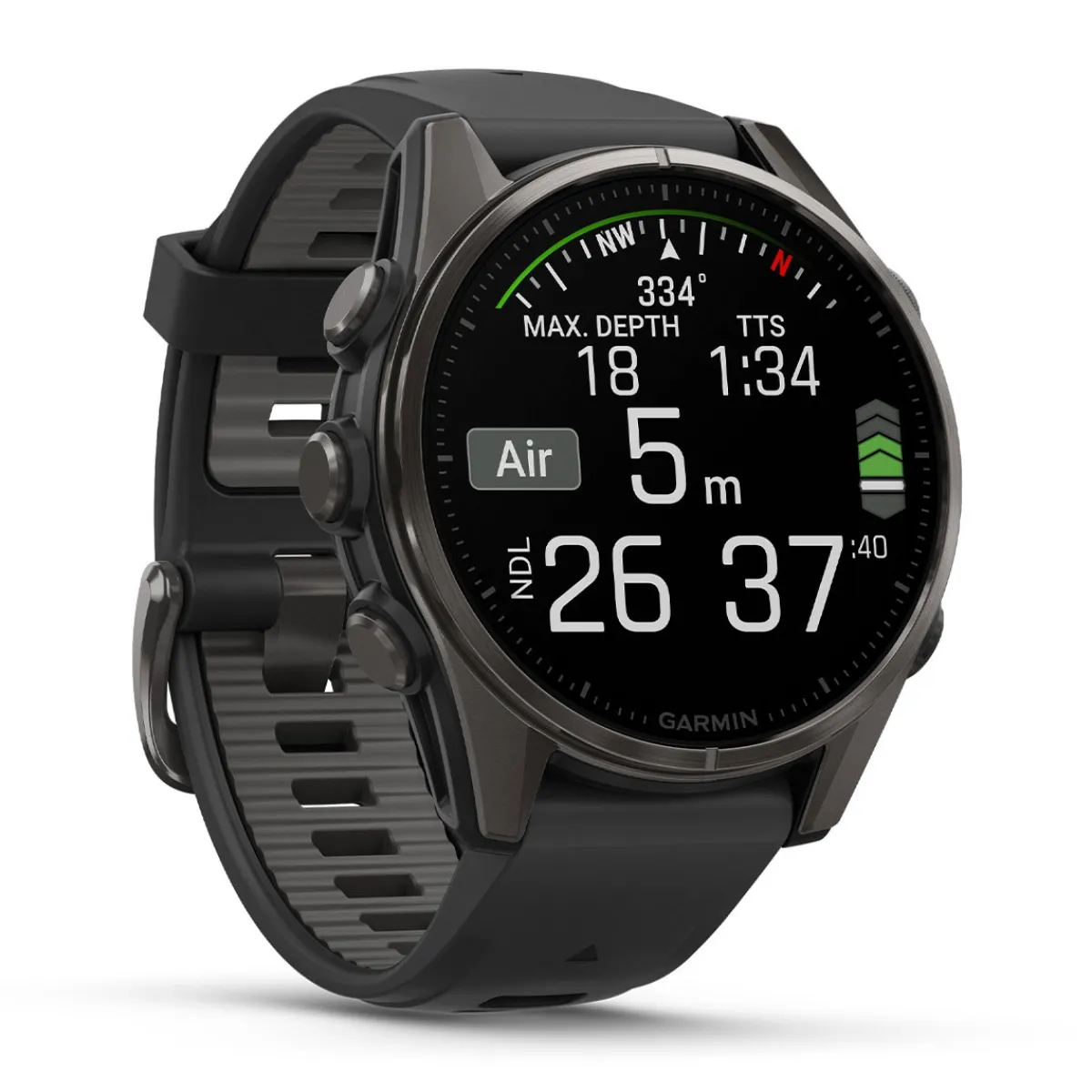 Fenix 8 AMOLED Sapphire, 43 mm (Carbon Grey)-GARMIN Hot