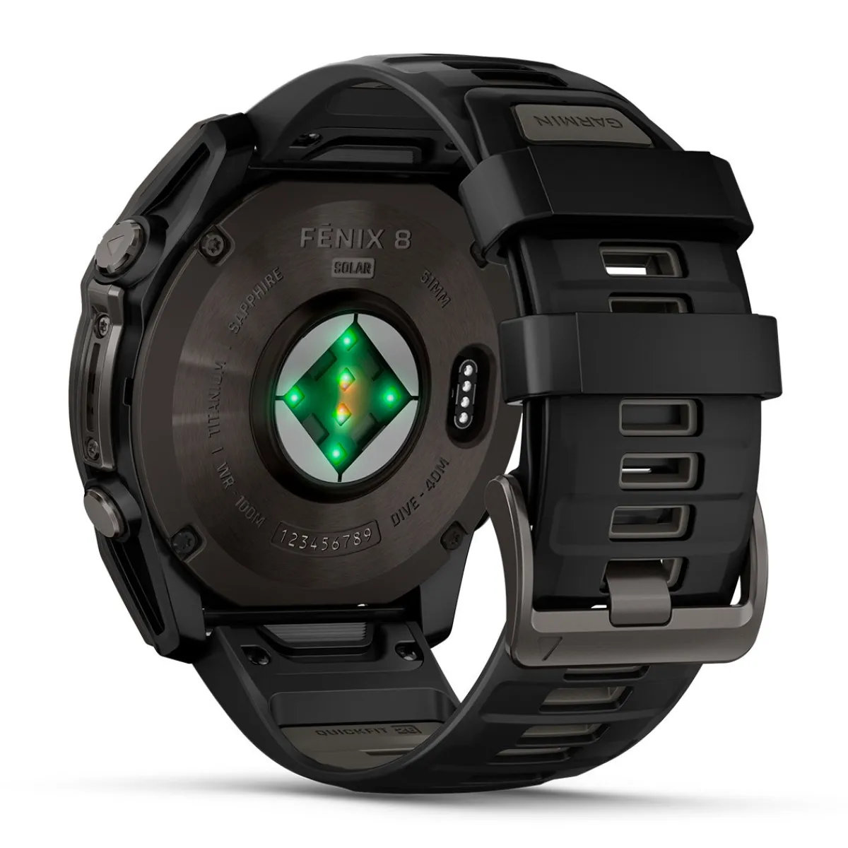 Fenix 8 Sapphire Solar, 51mm (Carbon Grey)-GARMIN Online