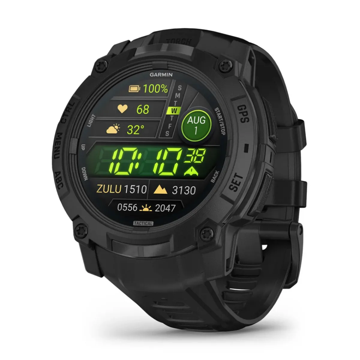 Instinct 3 Tactical AMOLED 50mm GPS-smartwatch (Black)-GARMIN Discount