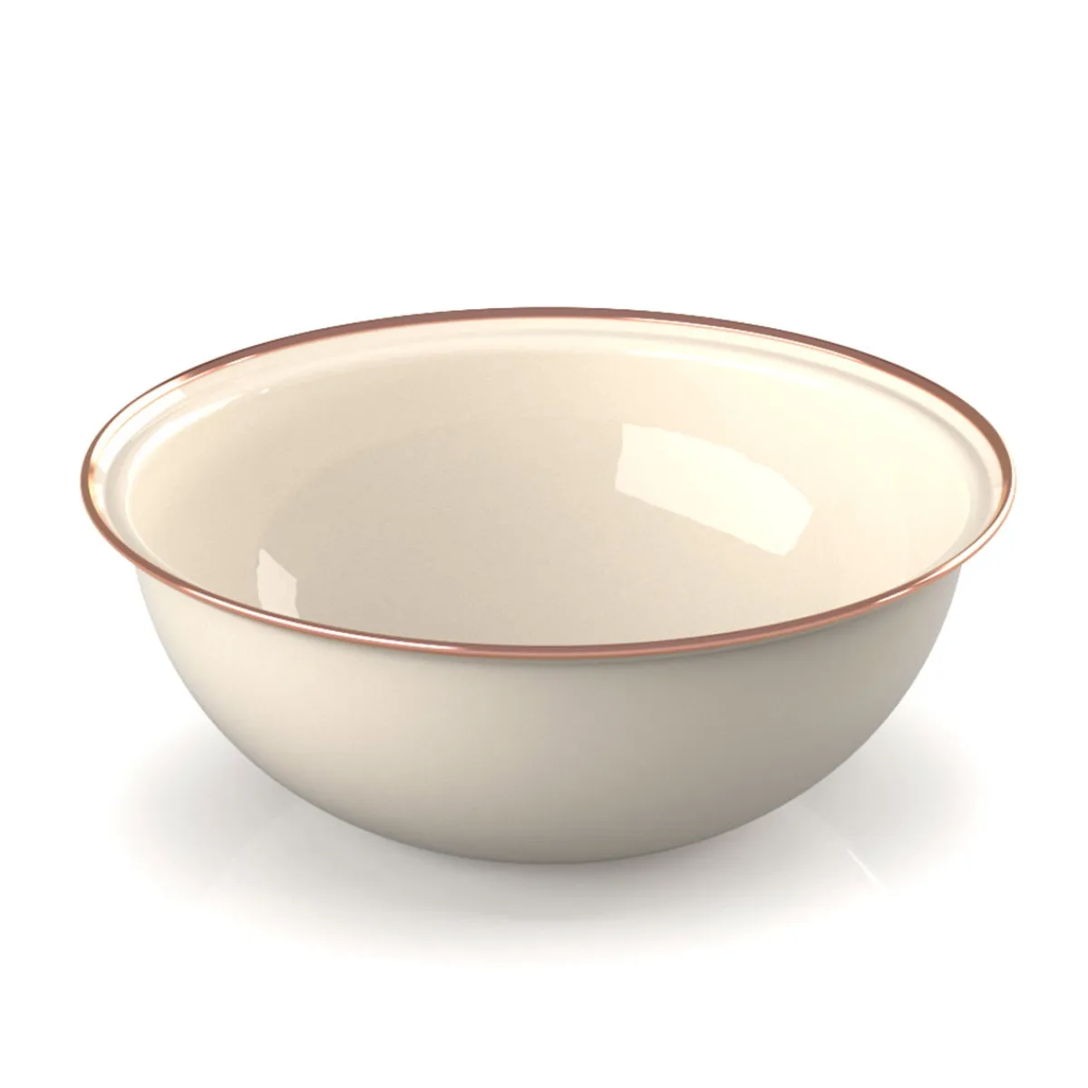 Mesa Enamelware Bowl / dyb tallerken (Cream)-GSI Discount