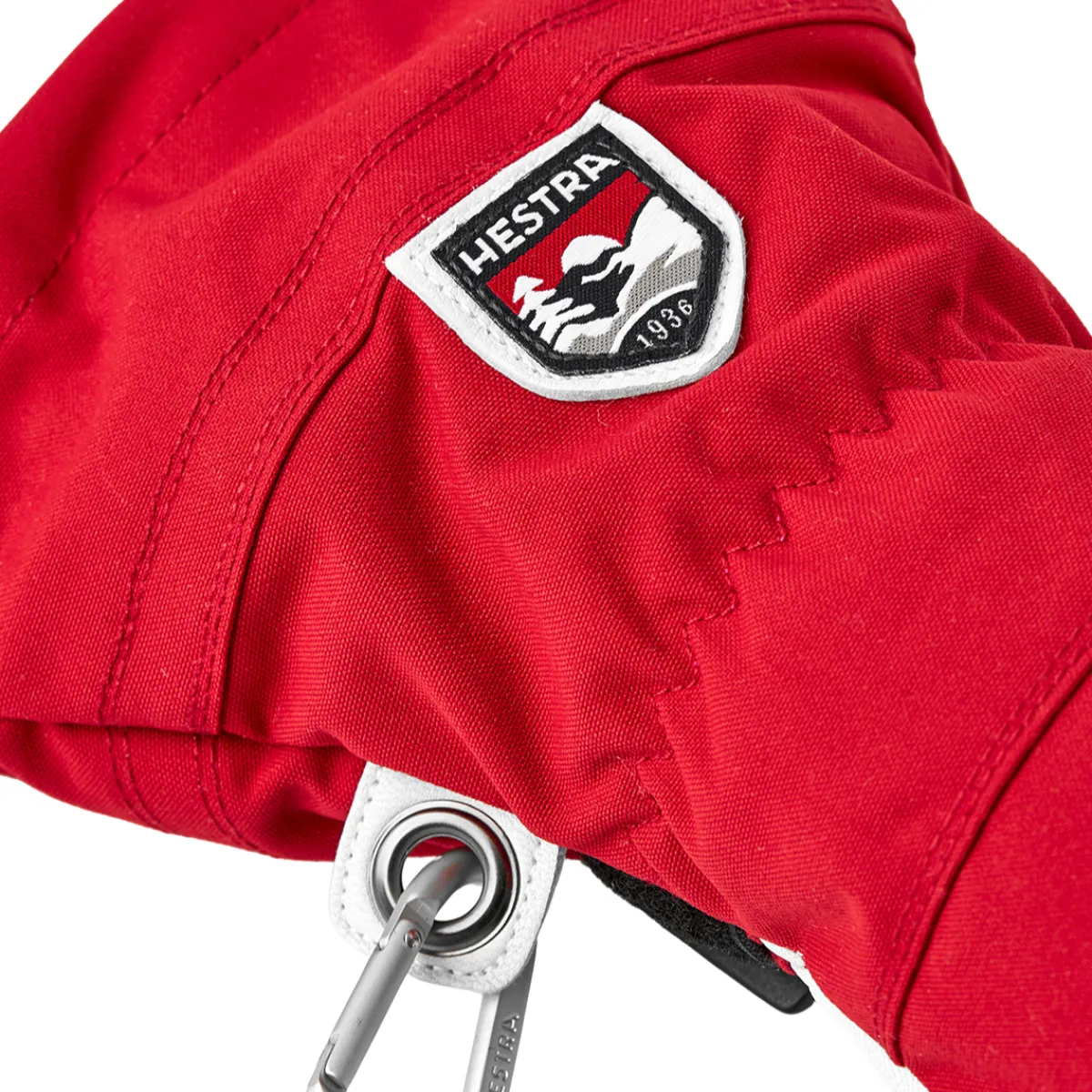 Army Leather Heli Ski 5-finger skihandsker (Red)-HESTRA New
