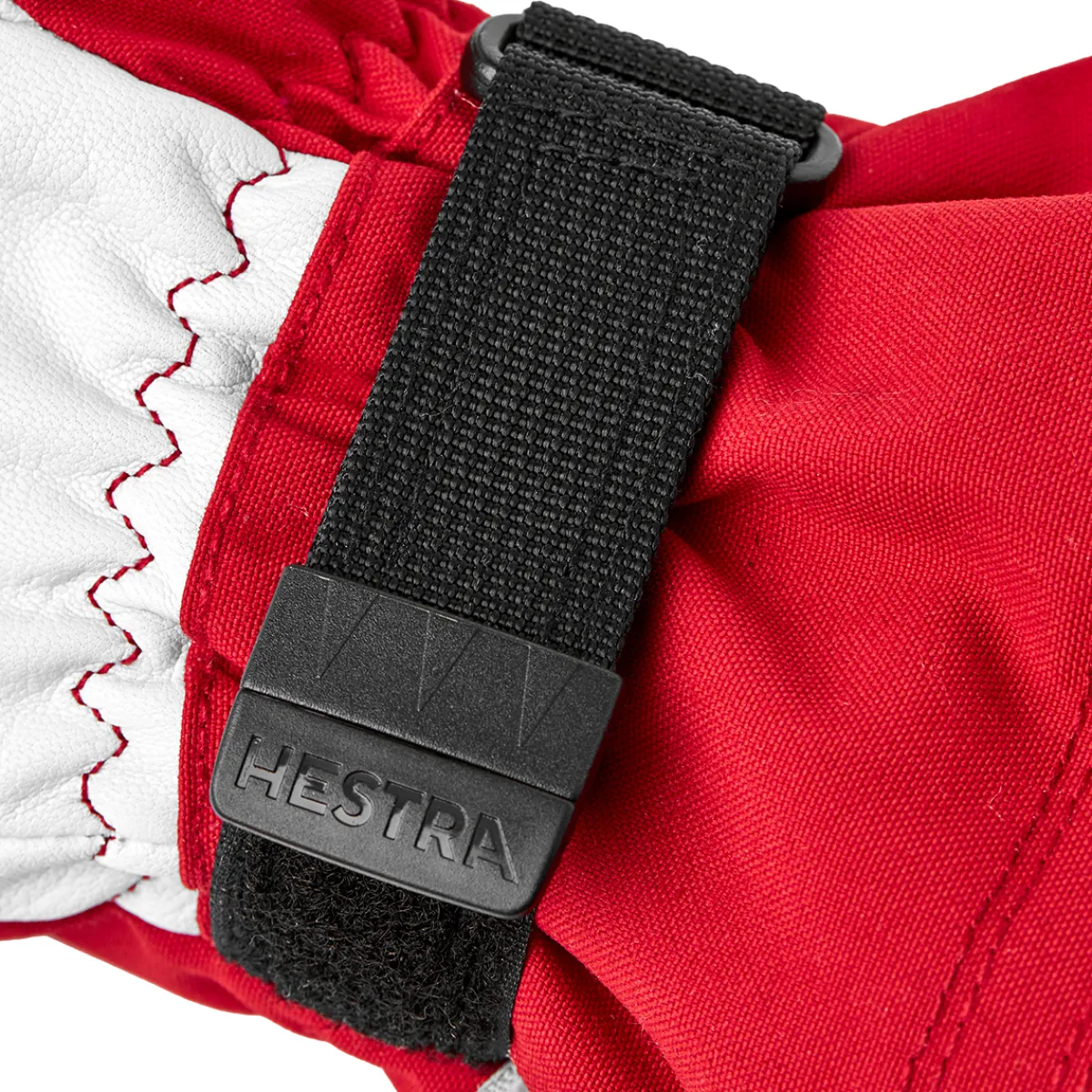 Army Leather Heli Ski 5-finger skihandsker (Red)-HESTRA New