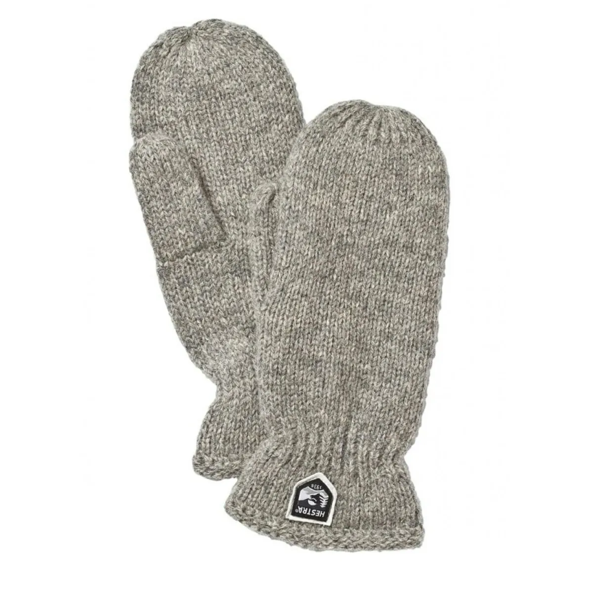 Basic Wool Mitt uldvante (Grey)-HESTRA Hot
