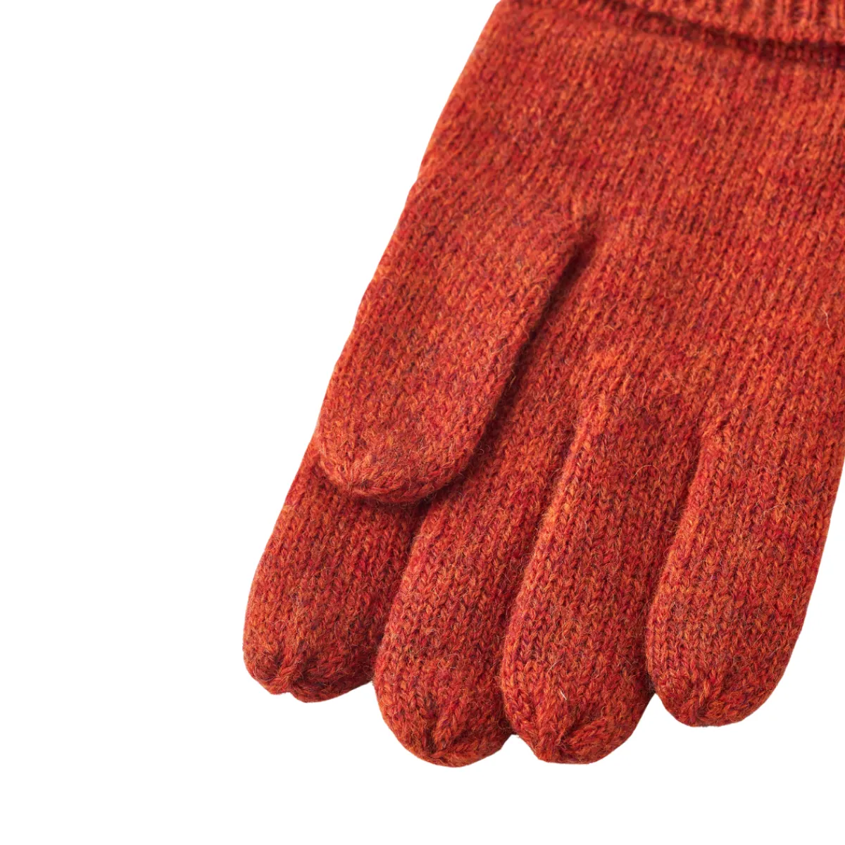 Raggwool Glove uldhandsker (Brick Red)-HESTRA Sale