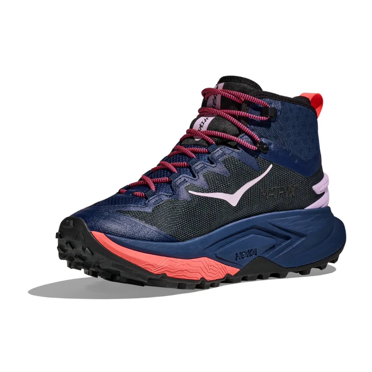 ONE ONE Mafate Hike vandrestøvle, dame (Midnight Blue / Neon Flame)-HOKA Hot