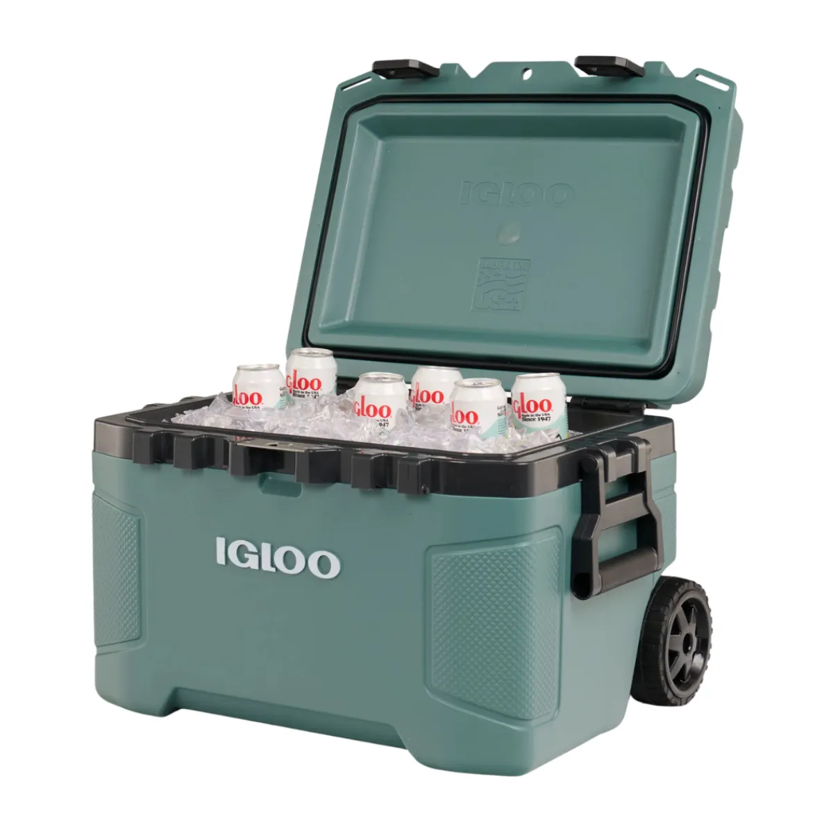 Trailmate 52 Qt Roller Cooler køleboks 49 L (Spruce)-IGLOO Clearance