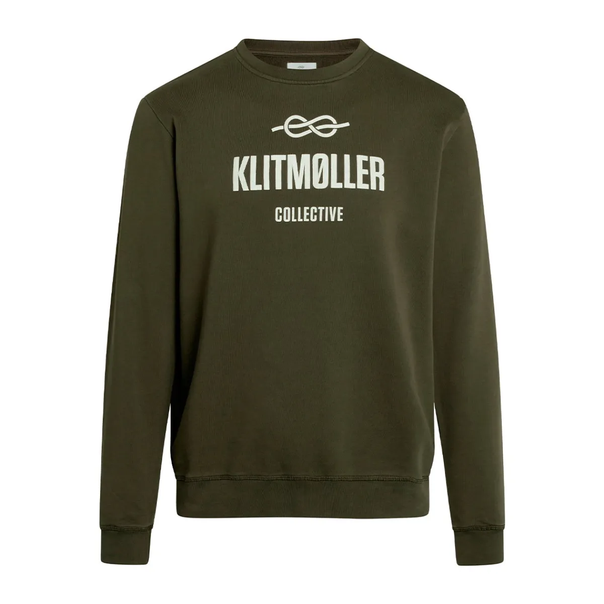 Klitmøller Collective Logo Crew, herre (Olive)-KLITMØLLER COLLECTIV Clearance