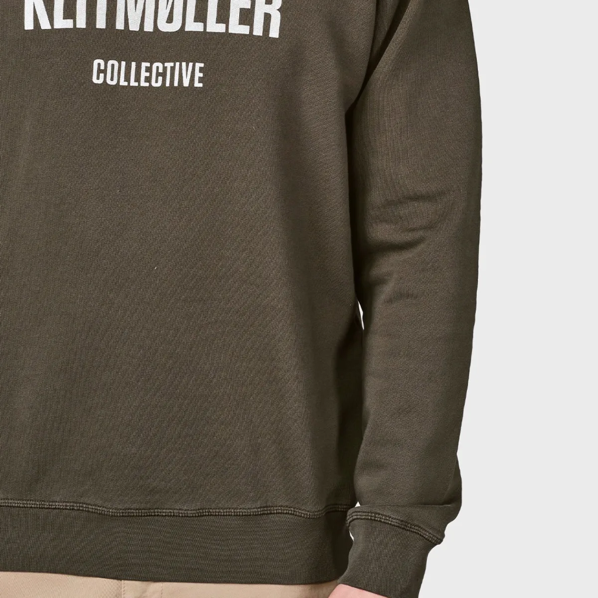 Klitmøller Collective Logo Crew, herre (Olive)-KLITMØLLER COLLECTIV Clearance
