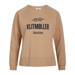 Klitmøller Collective Maja Logo Crew, dame (Sand)-KLITMØLLER COLLECTIV Discount
