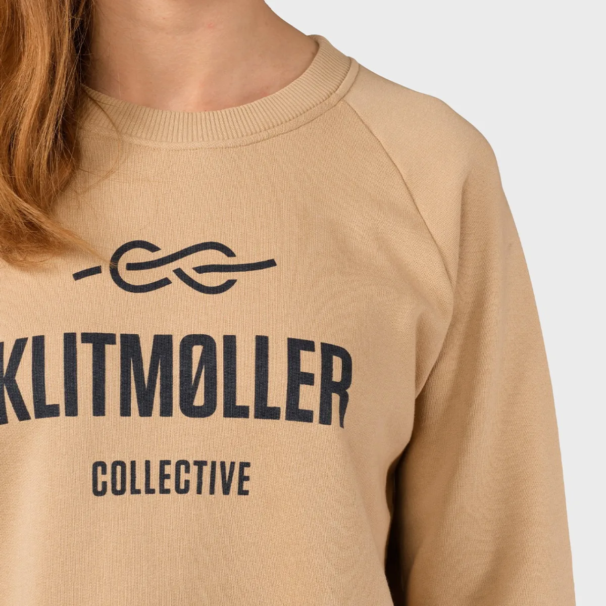Klitmøller Collective Maja Logo Crew, dame (Sand)-KLITMØLLER COLLECTIV Discount