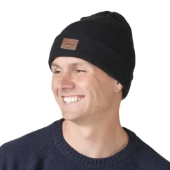 Klitmøller Collective Rib Beanie (Black)-KLITMØLLER COLLECTIV Discount
