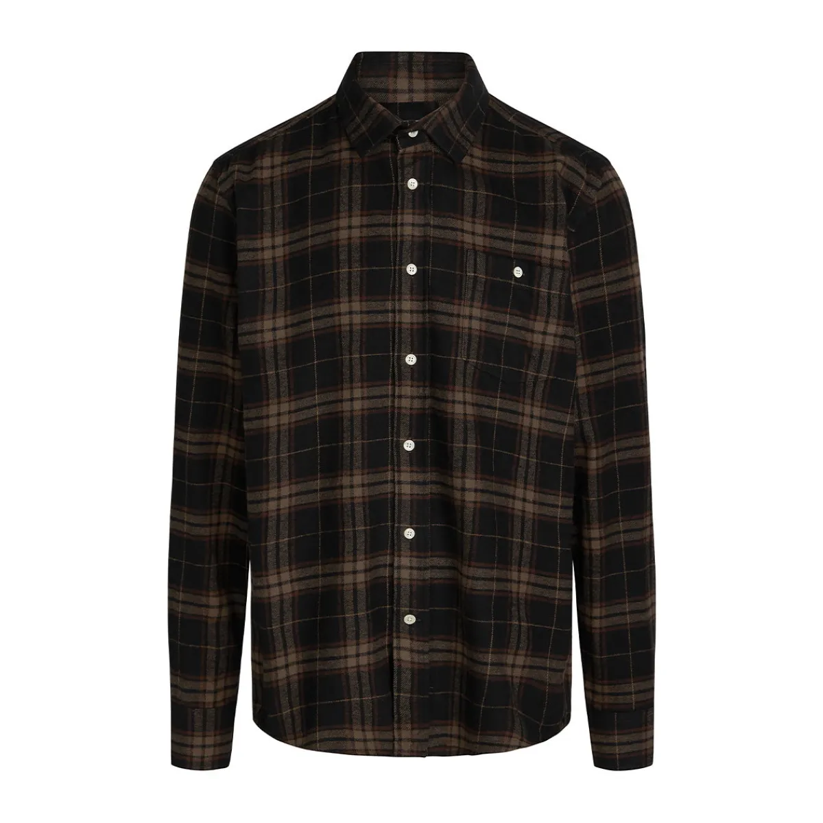 Klitmøller Collective Rocco Skjorte, herre (Brown Check)-KLITMØLLER COLLECTIV