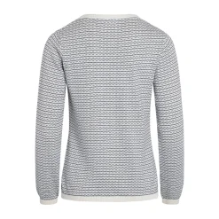 Klitmøller Collective Silje Knit bluse, dame (Cream Navy)-KLITMØLLER COLLECTIV Clearance