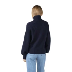 Klitmøller Collective Svale Knit striktrøje, dame (Navy)-KLITMØLLER COLLECTIV New