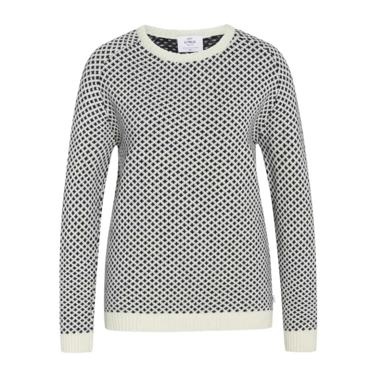 Klitmøller Elaine Knit Sweater, dame (Cream Navy)-KLITMØLLER COLLECTIV Best