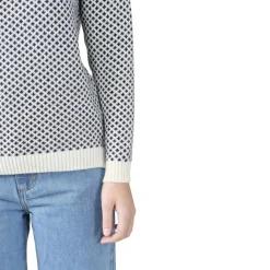 Klitmøller Elaine Knit Sweater, dame (Cream Navy)-KLITMØLLER COLLECTIV Best