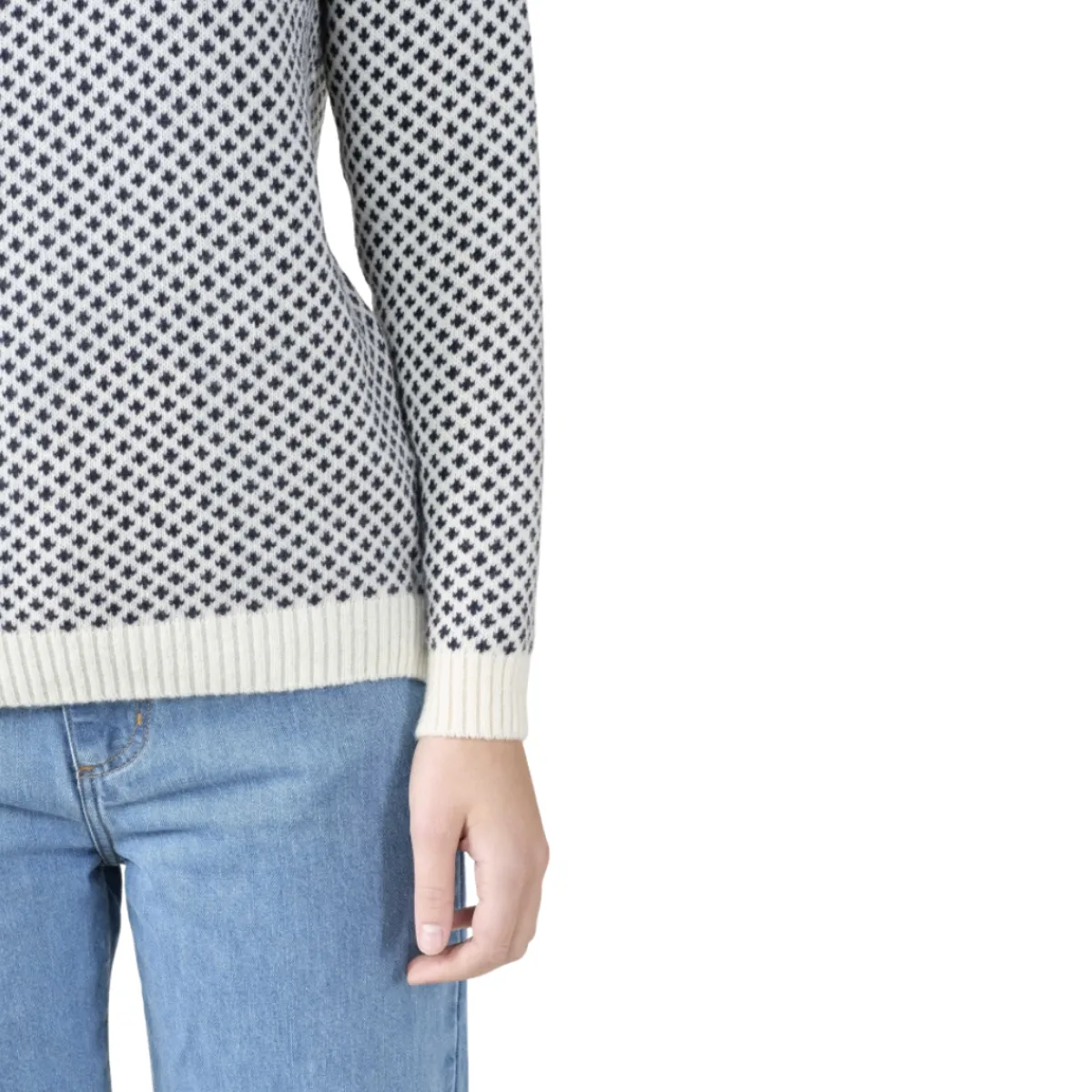 Klitmøller Elaine Knit Sweater, dame (Cream Navy)-KLITMØLLER COLLECTIV Best