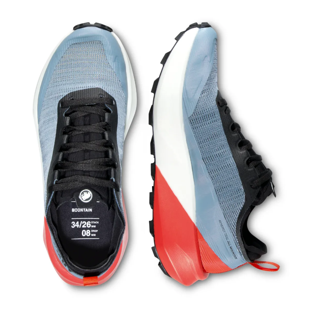 Aenergy Trail All Mountain Low trailsko, herre (Nebla / Red)-MAMMUT Online
