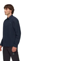 Alvra Summer LS Shirt, herre (Marine)-MAMMUT Sale