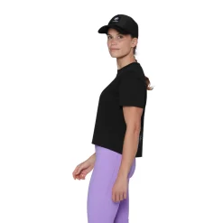 Base Cropped T-shirt, dame (Black)-MAMMUT Online