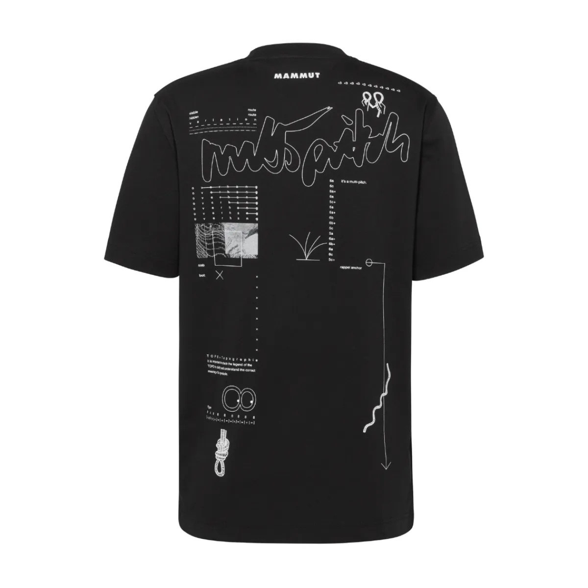 Base T-Shirt Multi-Pitch, herre (Black)-MAMMUT Best