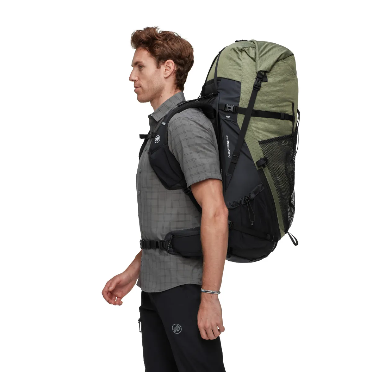 Ducan Spine 70-80 L vandrerygsæk, herre (Marsh Black)-MAMMUT New