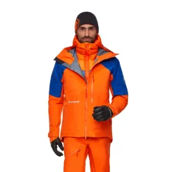 Eiger Nordwand Light Down IN Hooded Dunjakke, herre (Black / Orange)-MAMMUT Best